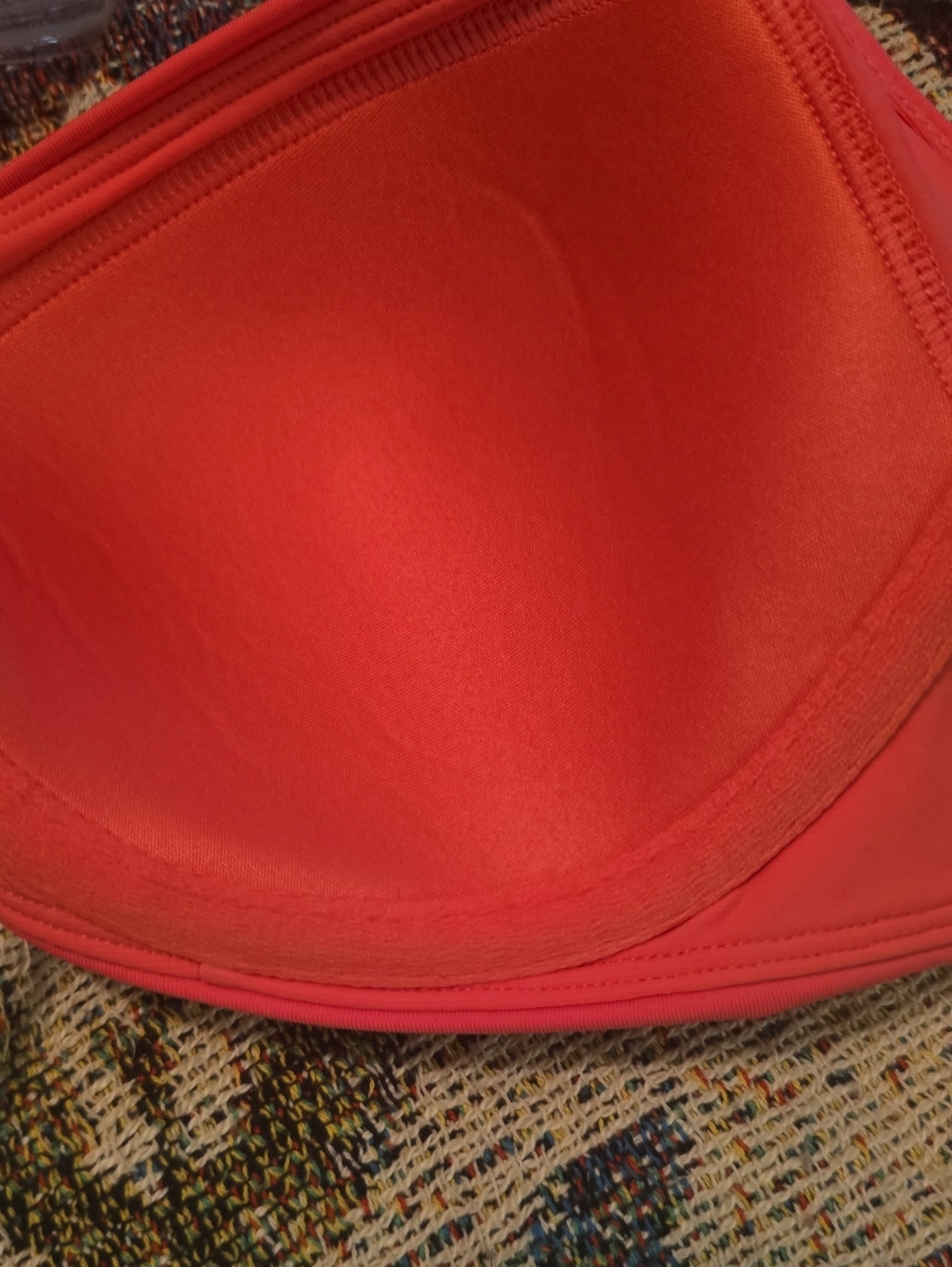 New Athleta Women's 34 B/C Twist Front Coral Bralette Adjustable Swim Bikini Top - Picture 4 of 5